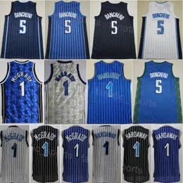 Drużyna koszykówka Paolo Banchero Jersey 5 Man City zdobył Tracy McGrady Penny Hardaway 1 vintage retro haft dla fanów sportu