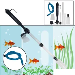 Cleaning Tools Waste Filters Aquarium Fish Tank Pipe Vacuum Suction Filter Battery Operated Water Change Pump Gravel Cleaner Tool Dr Dhde7