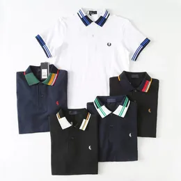 Fred Perry Mens Polo Gömlek Tasarımcı Tişört Yüksek Giysiler Kısa Kollu Moda Sıradan Kaza Polos Moda Tişörtleri Nefes Alabilir Kısa Kollu Yakası Günlük Yaz