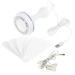 Refroidisseurs d'air portables silencieux 6 feuilles alimentés par USB ventilateur de plafond avec télécommande 4 vitesses ventilateur suspendu pour camping lit dortoir tente 230419