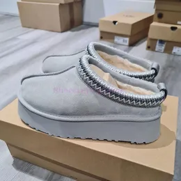 Ugglie w boş zaman toysları Tasman Terlik Avustralya Ug Bayan Bayanlar Gri Siyah Kestane Platform Klasik Kar Botları Kış Yün Kürk Sıçır Slip-On Ayakkabıları