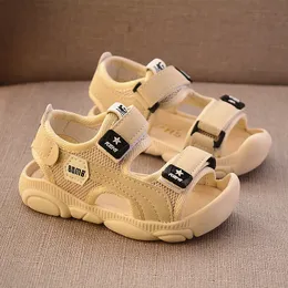 Сандалии летняя детская обувь для мальчиков мягкие подошвы пляжные обувь мужчина малышка Baotou Anti-Kick Kids's Sandals Princepard Summer Sandals 230420