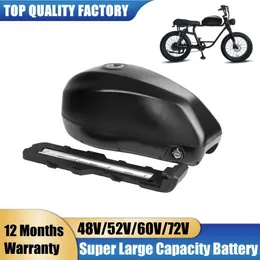 EBIKE BATTERY 72V 52V 30AH 48V 35AH 21700電気自転車バテリーパックバファンTSDZ2 3000W 2000W 1500W 1000W 750W 500Wモーター