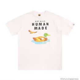 Koszulki Tshirty luksusowe męskie designer mody prawidłowa wersja Made Summer Slubie bawełna nowi mężczyźni damski para tshirt pływacka kreskówka z krótkim rękawem łóżeczka