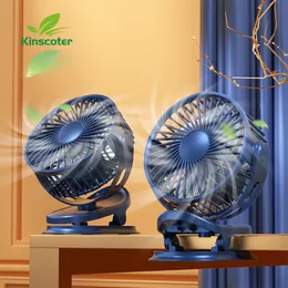 Portable Air Coolers Kinscoter Mini USB Fan Rechargeble Battery Fan With Timer Strong Wind 3 Speed ​​Desktop Portable Office Camping Outdoor 230419