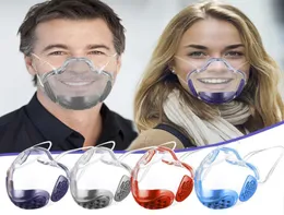 Transparente PC Face Shield Grande Antifog Mirror Guard Protetor Oversized Visor Wrap Shields Máscara de Natal com Respiração Travel1225031