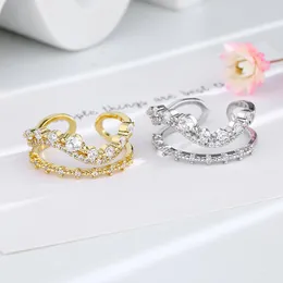 Bröllopsringar minimalistisk kristallgeometri för kvinnor Guldpläterad oregelbunden fingerring delikat öppna justerbara födelsedagspresenter
