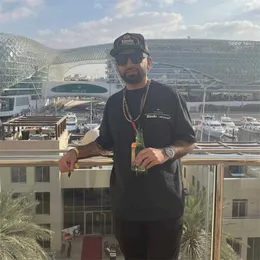 Projektant modny TESE Hip Hop Tshirts Rhude McLaren Trend marka Formula One Racing Druku