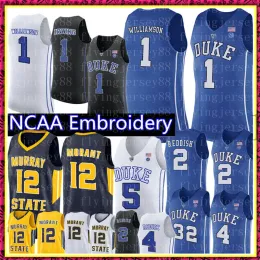 NCAA Sì 12 Morant Murray State College Real 1 Zion Williamson RJ Barrett 5 Cameron Reddish 2 Duke Blue Devils 4 J.J Redick 32 Laettner Jerse