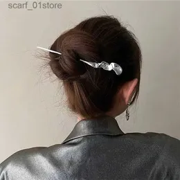 Hair Clips Barrettes 2023 New Chinese Style Hair Sticks Vintage Chopstick Hairpins Women Hair Clip Pin Headwear Wedding Headdress Jewelry AccessoriesL231120
