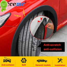 Nya Universal Auto Wheel Anti-Collision Strip Rubber Trims Wheel Arch Fender skyddar för bilfender FLARES Biltillbehör