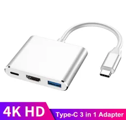 3 in 1 Type C To HDMIcompatible Connectors USB 30 Charging Adapter USBC 31 Hub for Mac Air Pro Huawei Mate10 Samsung S8 Plus S8008448