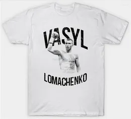 Męskie koszule t -koszule vasyl lomachenko bokser bokser