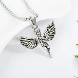 Chains European And American Personality Hip-hop Prayer Little Angel Necklace Men's Pendant Street Hipsters Female Wholesale