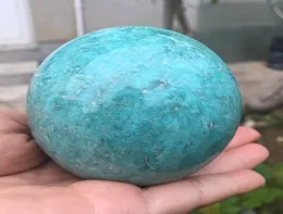 7cm stor storlek Natural Amazonite Ball Quartz Crystal Gemstone Power Sphere Orb Amazon Stone Reiki Healing For Home Decoration3981732