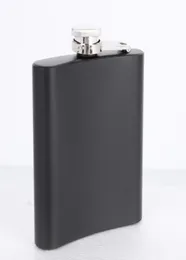 Matt Black 6oz Liquor Hip Flask Fersuse Cap100 304ステンレス鋼レーザー溶接パーソナライズロゴ105 V25450209