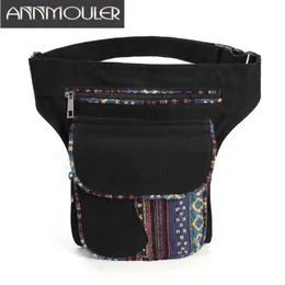 Borse da sera Annmouler Marsupio per donna Stile bohemien Marsupio da donna Marsupio Patchwork Tasche per telefono Borsa Borsa da gamba di grande capacità Borsa J230419