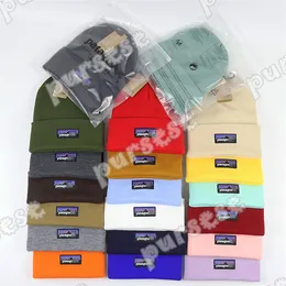 20 Farben Patagonia Classic Retro Beanie Wollmütze dicke Strickmütze Männer und Frauen im Herbst und Winter Outdoor Casual Trend vielseitige kalte warme Kaltmütze Strickmütze