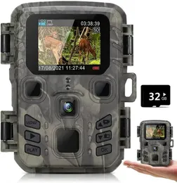 Telecamere a caccia di mini trail per esterni 4K HD 20MP 1080p Motion Night Vision a infrarossi Game di caccia attivato IP66 WaterProo5111347