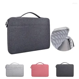 Briefcases 14inch Laptop Bag Unisex Waterproof Protective Case Solid Color Casual Travel Business Computer Notebook Handbag Briefcase