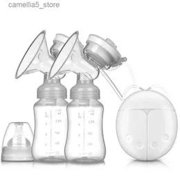 Breastpumps Breast Pump Bilateral Milk Pump Baby Bottle Postnatal Supplies Electric Milk Extractor Breast Pumps USB Powered Baby Breast Feed Q231120