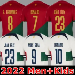 2022 soccer jersey Portuguese Bruno FERNANDES DIOGO J. world cup Portuguesa Retro 2022 Joao Felix 22 23 Football shirt BERNARDO Portugieser Men Women Kids Kit