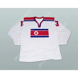 JERSEY DE HOCKEY DEL EQUIPO NACIONAL DE COREA DEL NORTE personalizado NUEVO Top cosido S-M-L-XL-XXL-3XL-4XL-5XL-6XL