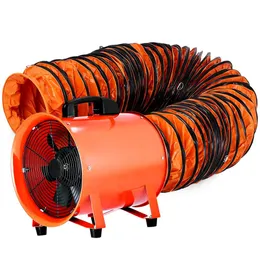 Utility blazer ventilator 12 inch draagbare ventilator hoge snelheid hulpprogramma bloemen machtige mini lage ruis met 5 m kanaalslang (12 inch met 5m kanaal ho