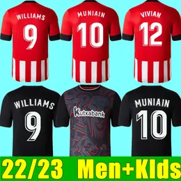 22 23 Bilbao Home Soccer Jerseys Away Espana 2022 2023 Camiseta de Futbol I.Lekue I.Martinz Raul Garcia Jersey Williams Muniain