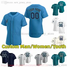 Custom S-6XL Movie College Baseball usa Jersey cosido 44 JulioRodriguez 24 KenGriffey Jr 3 JPCrawford 51 SuzukiIchiro 10 JarredKelenic Hong Away Jerseys