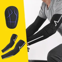 Knee Pads 1 Pair Honeycomb Reflective Anti-Collision Basketball Elbow Sunscreen Running Arm Sleeve Cycling Warmer Custom Logo