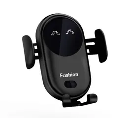 S11 Smart Infrared Sensor Wireless Charger Automatic Car Mobile Phone Holder Base Chargers with Suction Cup Mount for iPhone12 11 7203368