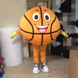 Costume da mascotte di pallacanestro di Halloween Costume da personaggio dei cartoni animati per adulti Vestito attraente Piano di compleanno