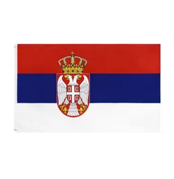 Serbia SRB RS Republika Country Blue Yellow Flag مع نسيج البوليستر للمنتخب الداخلي في الهواء الطلق مهرجان موكب المنزل Decoratio3618059