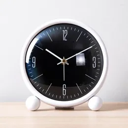 Table Clocks Home Decorations Electronic Fancy Bedrooms Modern Living Room Girls Metal Reloj Escritorio Decor