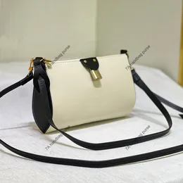 5A luksusowa torebka biała designerka worek na ramię Wysokiej jakości pełne zamek torebki pod pachy M47123 Seria rąk torba ręczna