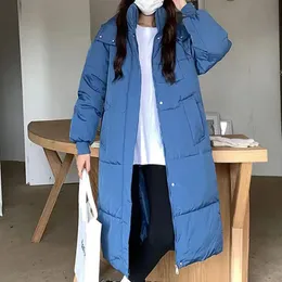 Parka da donna in piumino ABRINI Tasca con bottone con cerniera da donna Cappotto casual da ufficio Manica lunga Inverno Addensato caldo con cappuccio Autunno 231118