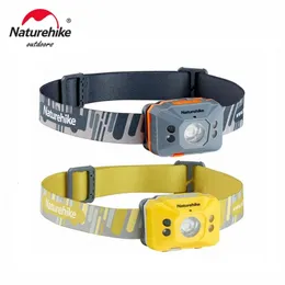 Ficklampor facklampor med strålkastare LED Portable Super Bright Camping Lights Ultralight Mini Head Torch USB Laddningsbart fiske -strålkastare 231118