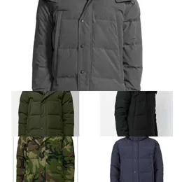 2023 Brand Brand Big Wolf Peur Men Down Down Parka Winter Jacket Jacket Arctic Navy preto verde vermelho moleto