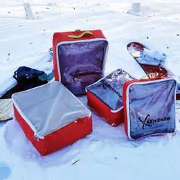 Outdoor Bags Skiing Equipment (one Set 4 Pcs) Snowshoe Storage Transparent TPU Waterproof Used As Interior A7400