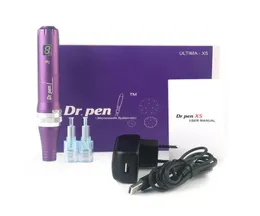 Laddningsbar dermapen drpen x5w derma penna auto mikro nål justerbar 025mm25mm 5 hastighet elektrisk dermapen18470248084679