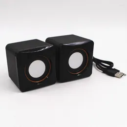 Комбинированные динамики 1 пары мини -компьютерный динамик USB Wired Universal Stereo Sound Sureck Mountry Speaker для ноутбука для ноутбука ПК