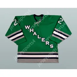 Custom WHALERS AJ JENKS GREEN 22 HOCKEY JERSEY NEW Top Stitched S-M-L-XL-XXL-3XL-4XL-5XL-6XL