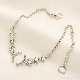 Designer armband för kvinnors kedjor märke logo cirkel silver pläterad mode rostfritt stål gåva lyxiga gåvor familjpar