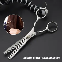 Hair Scissors 6 Inch Double Edged Hair Salon Stylist Barbers Thinning Shears Scissors Professional Barbers Thinning Scissors NE 230419