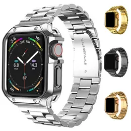 Для Apple Watch Ultra Series 8 7 6 5 4 Mod Kit Armor Защитный корпус из нержавеющей стали крышка ремня полосы 41 мм 45 мм 49 мм