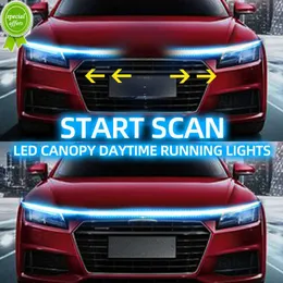 RXZ LED DAYTIME Running Light Scan Starta bilhuva Dekorativa lampor DRL Auto Engine Hood Guide Decorative Ambient Lamp 12V