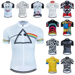 Cycling Shirts Tops Codbco Art Cycling Jerseys MTB Uniform Mountain Bike Clothing Bicycle Wear Breathable Summer Men's Short Maillot Quick Dry Shirt 230420