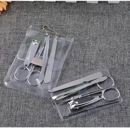 5pcs Pedicure Scissor Tweezer Knife Pick Utility UNIL Clipper Kit Equipamento de arte portátil Manicure Tools2438478