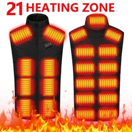 Mens Fur Faux Zone 21 vest mens jacket winter USB self heating 231120